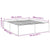Bed Frame without Mattress White 183x203 cm King