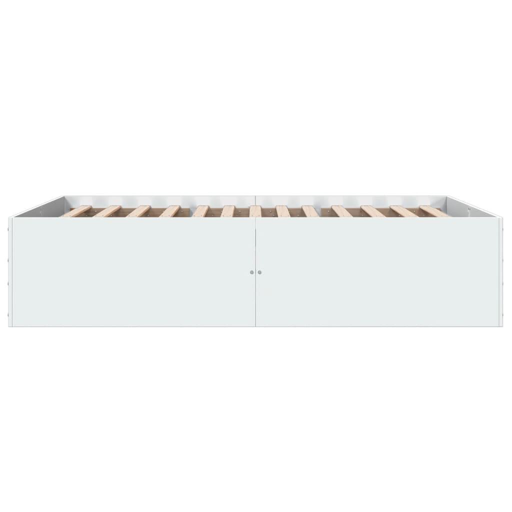 Bed Frame without Mattress White 135x190 cm