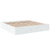 Bed Frame without Mattress White 183x203 cm King