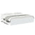 Bed Frame without Mattress White 183x203 cm King