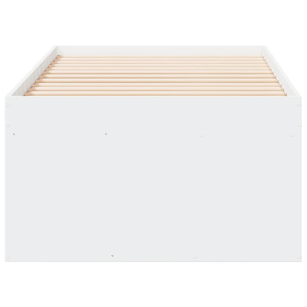 Daybed with Drawers without Mattress White 90x190 cm