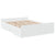 Bed Frame with Drawers without Mattress White 135x190 cm