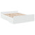 Bed Frame with Drawers without Mattress White 135x190 cm