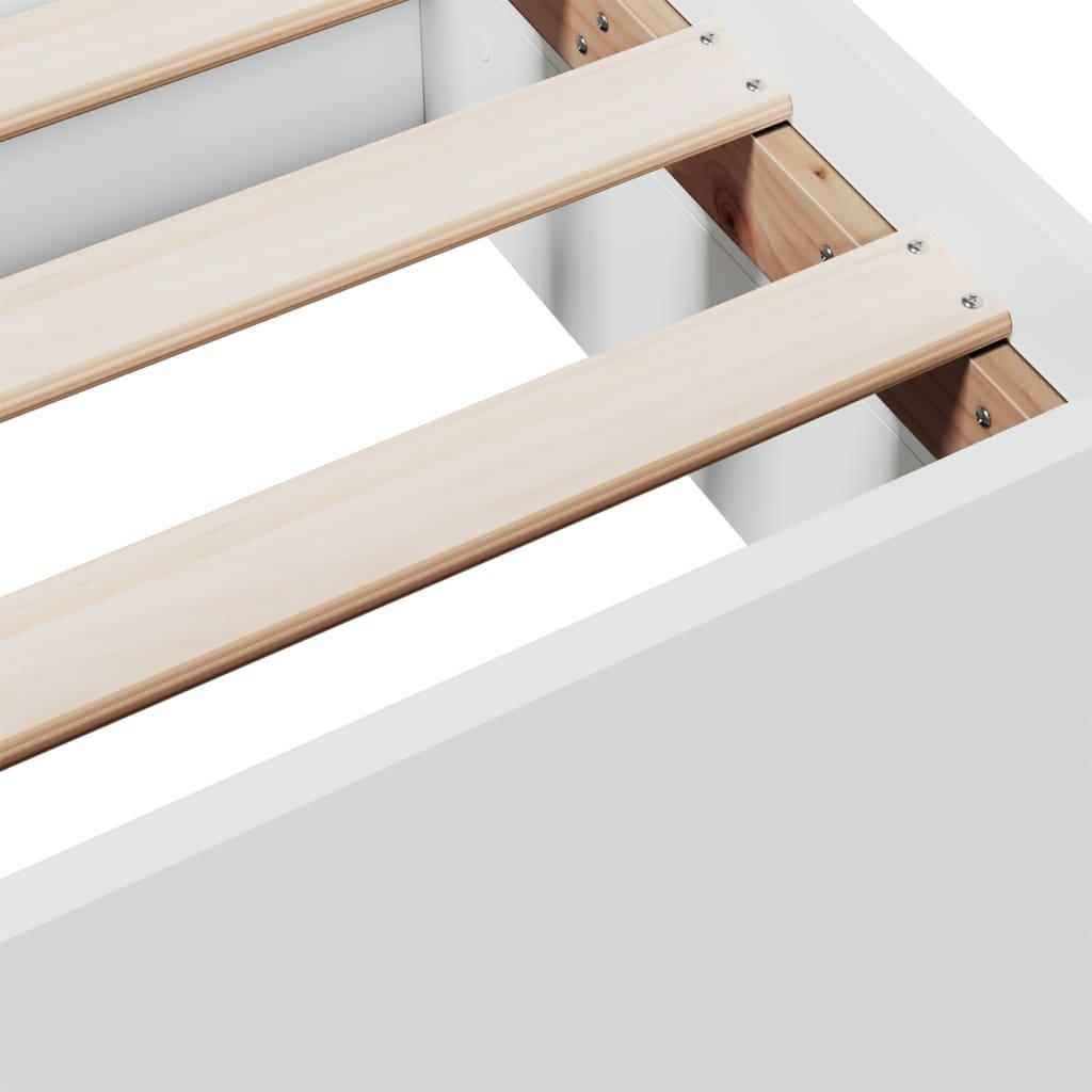 Bed Frame with Drawers without Mattress White 90x190 cm