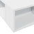 Bed Frame without Mattress White 183x203 cm King