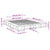 Bed Frame without Mattress White 183x203 cm King