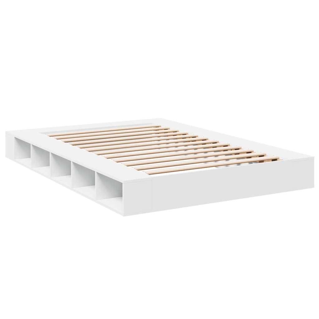 Bed Frame without Mattress White 150x200 cm