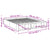 Bed Frame without Mattress White 150x200 cm