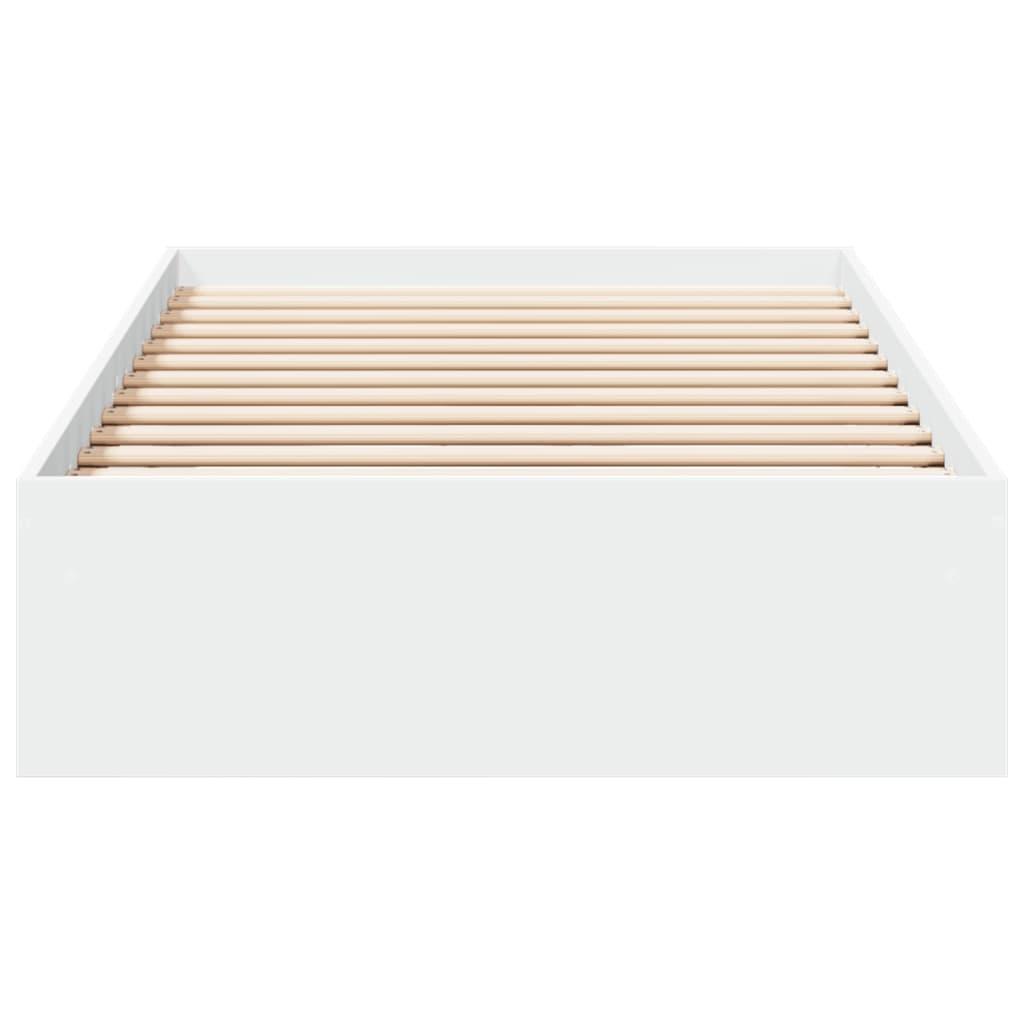 Bed Frame with Drawers without Mattress White 90x190 cm