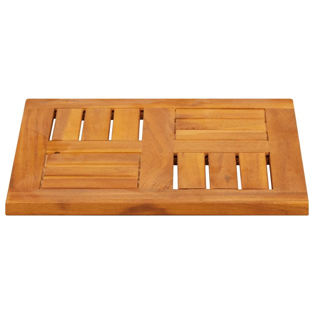 Table Top 40x40x2 cm Square Solid Wood Acacia