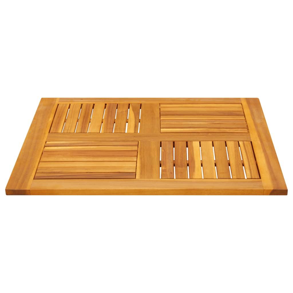 Table Top 80x80x2.2 cm Square Solid Wood Acacia