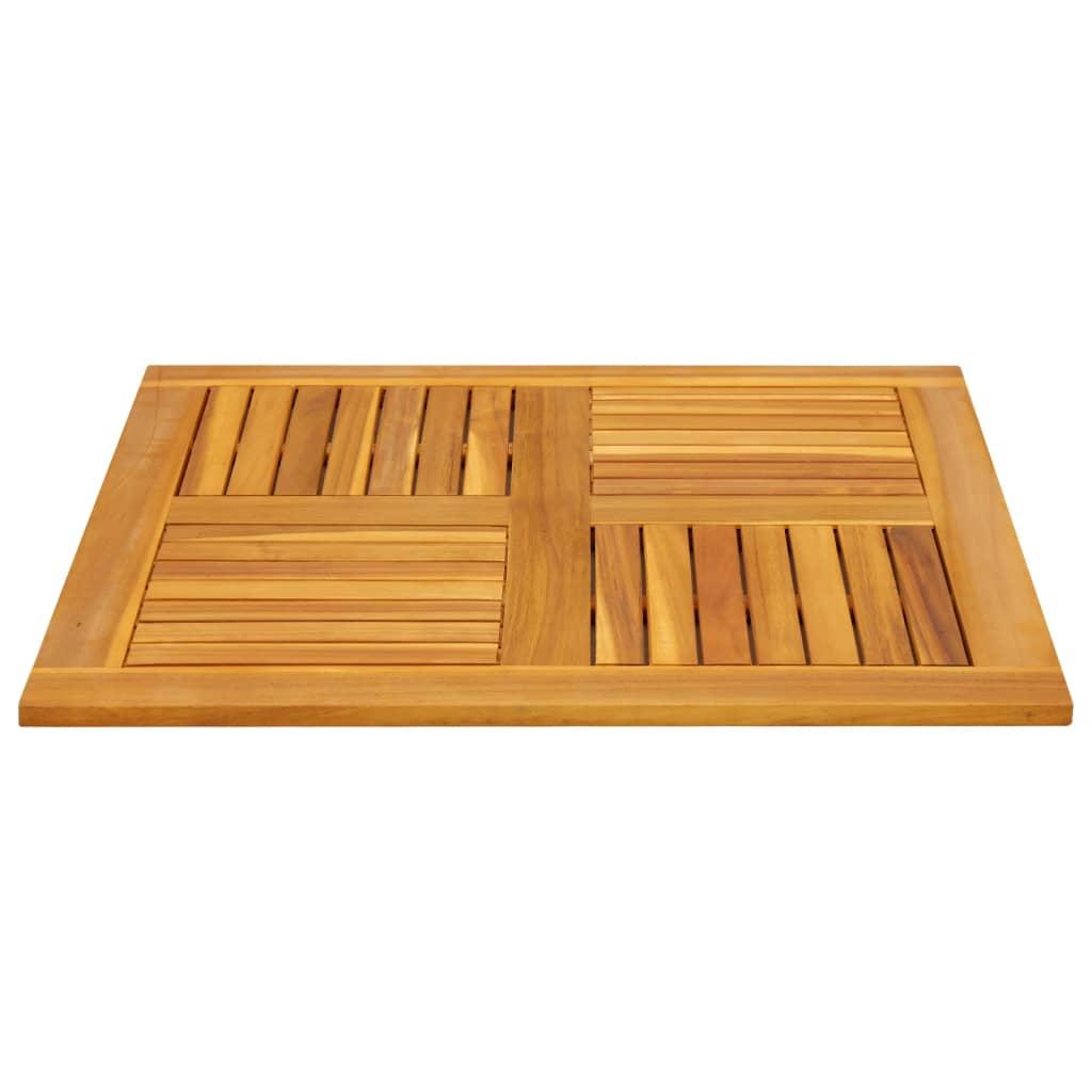 Table Top 80x80x2.2 cm Square Solid Wood Acacia