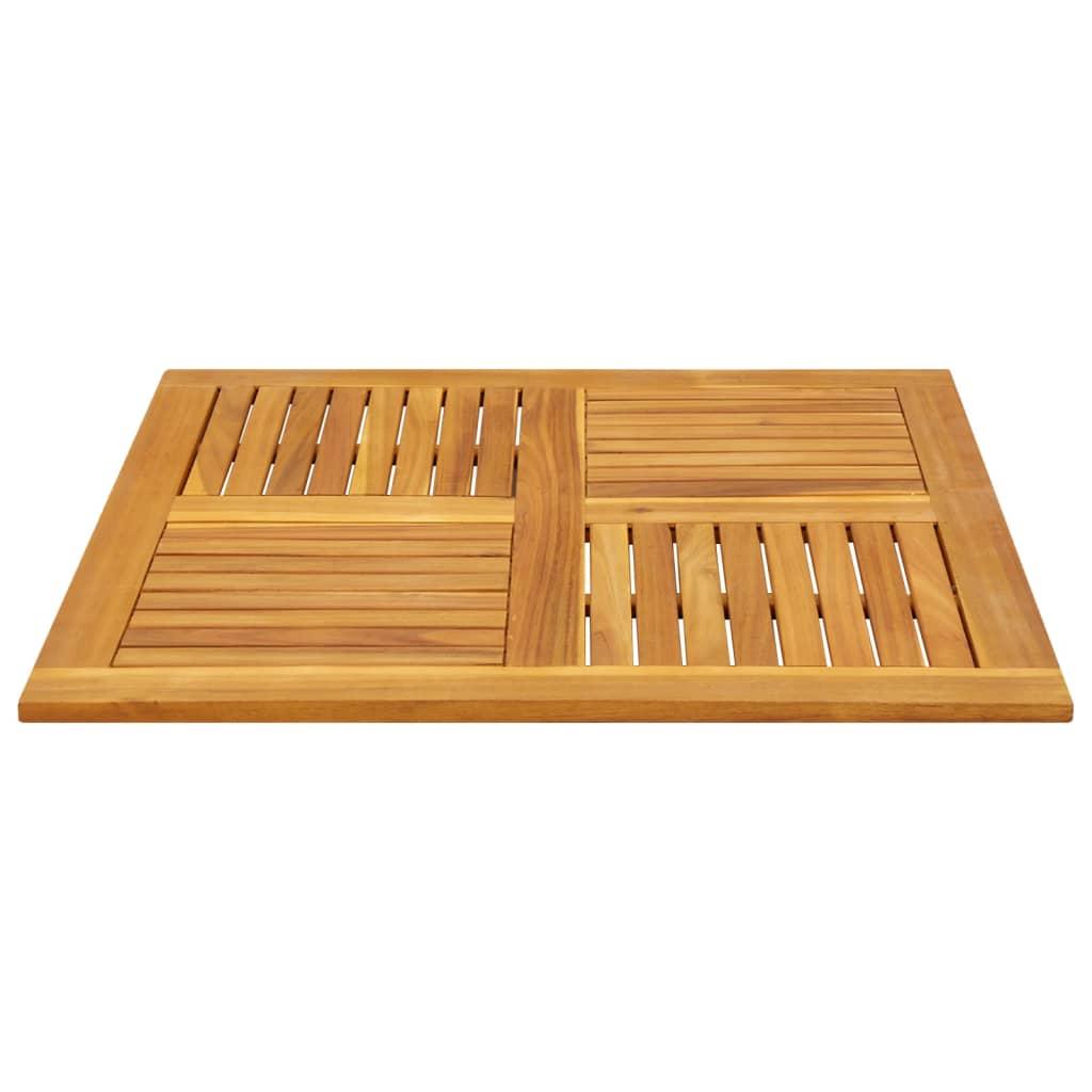 Table Top 90x90x2.2 cm Square Solid Wood Acacia