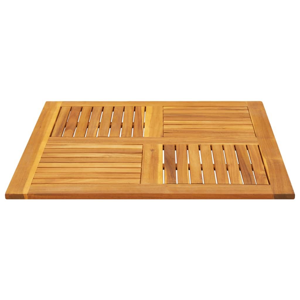 Table Top 90x90x2.2 cm Square Solid Wood Acacia