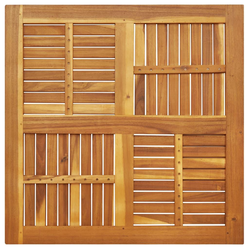 Table Top 90x90x2.2 cm Square Solid Wood Acacia