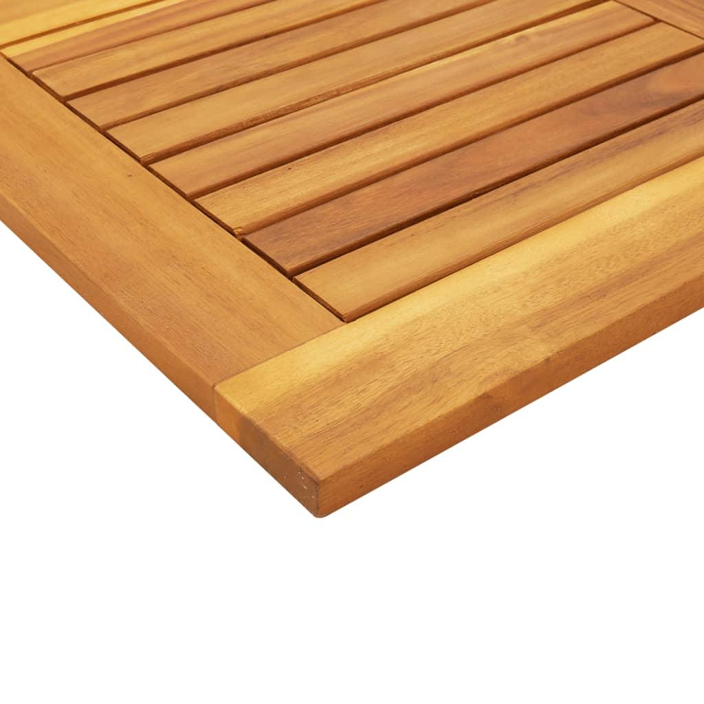 Table Top 90x90x2.2 cm Square Solid Wood Acacia