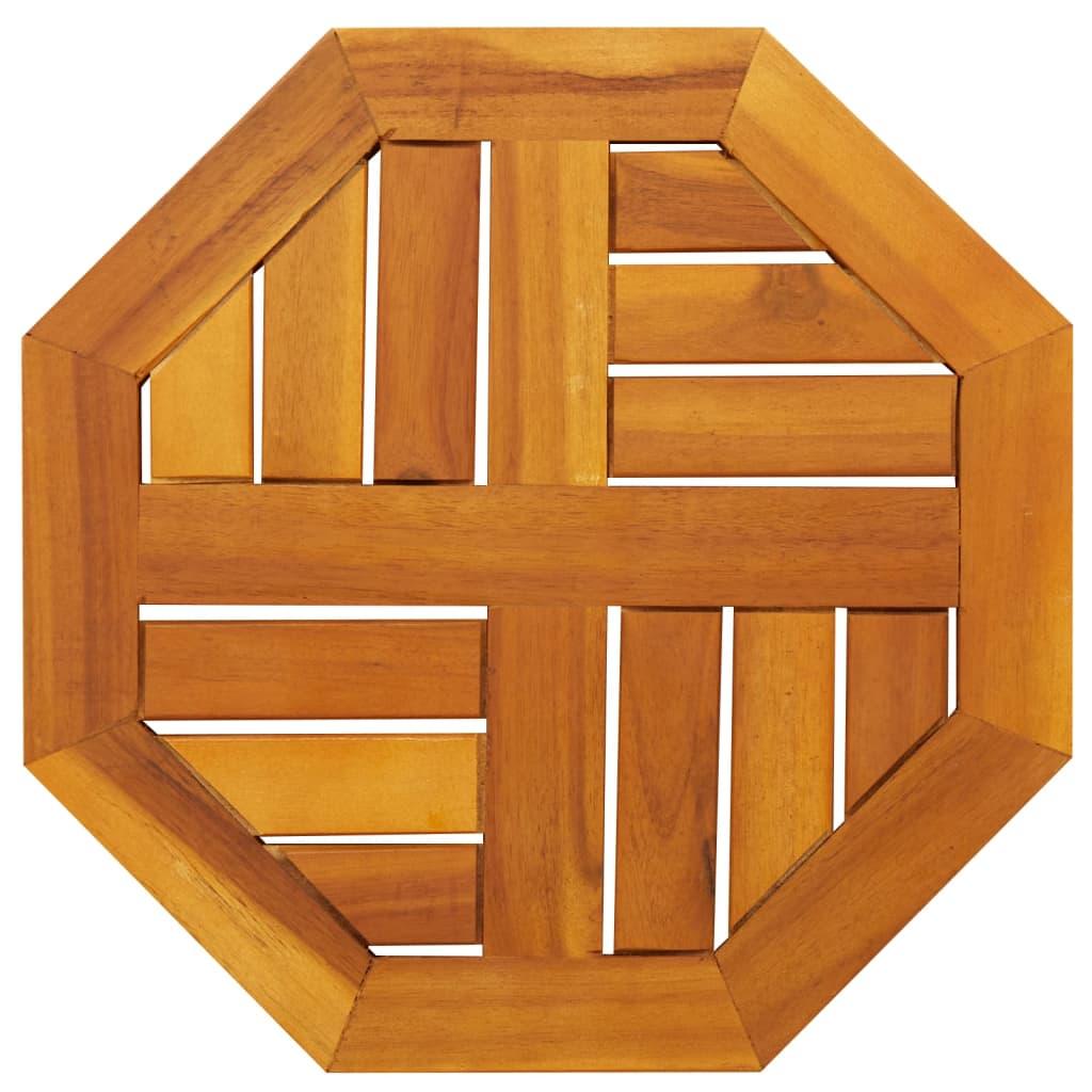 Table Top 40x40x2 cm Octagonal Solid Wood Acacia