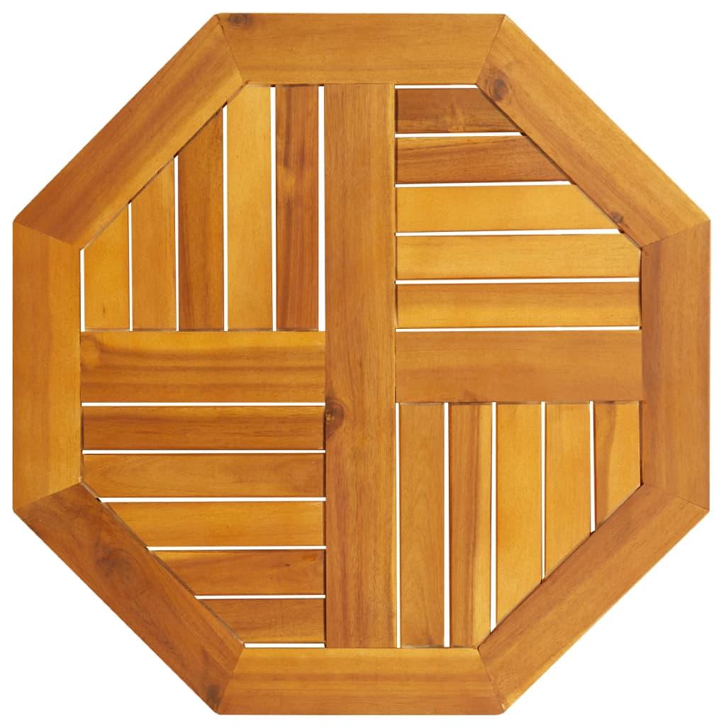 Table Top 60x60x2 cm Octagonal Solid Wood Acacia