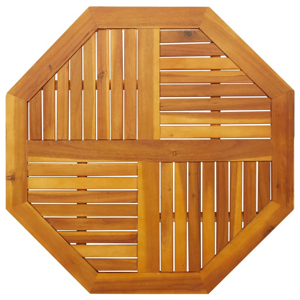 Table Top 90x90x2.2 cm Octagonal Solid Wood Acacia