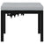 Garden Stool with Cushion Black Powder-coated Steel