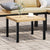 Garden Coffee Table Black 55x55x39.5 cm Powder-coated Steel