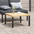 Garden Coffee Table Black 65x65x40 cm Aluminium