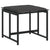 Garden Stools with Cushions 4 pcs Black Steel and Textilene