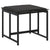 Garden Stools with Cushions 4 pcs Black Steel and Textilene