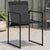 Garden Chairs 4 pcs Black Steel and Textilene