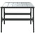 Garden Coffee Table Black 90x45x35 cm Powder-coated Steel