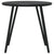 Garden Coffee Tables 2 pcs Round Black Powder-coated Steel