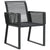 Garden Chairs 4 pcs Black Poly Rattan