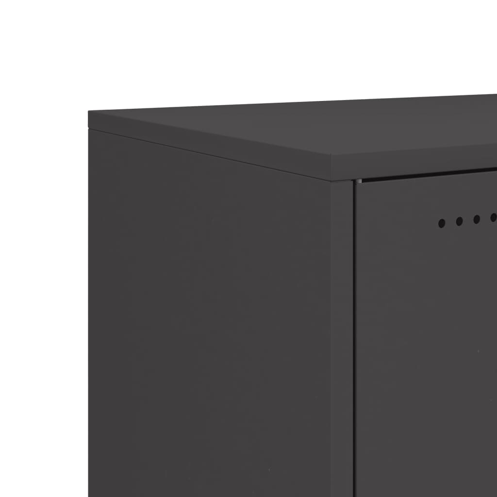 Sideboard Black 100.5x39x72 cm Steel