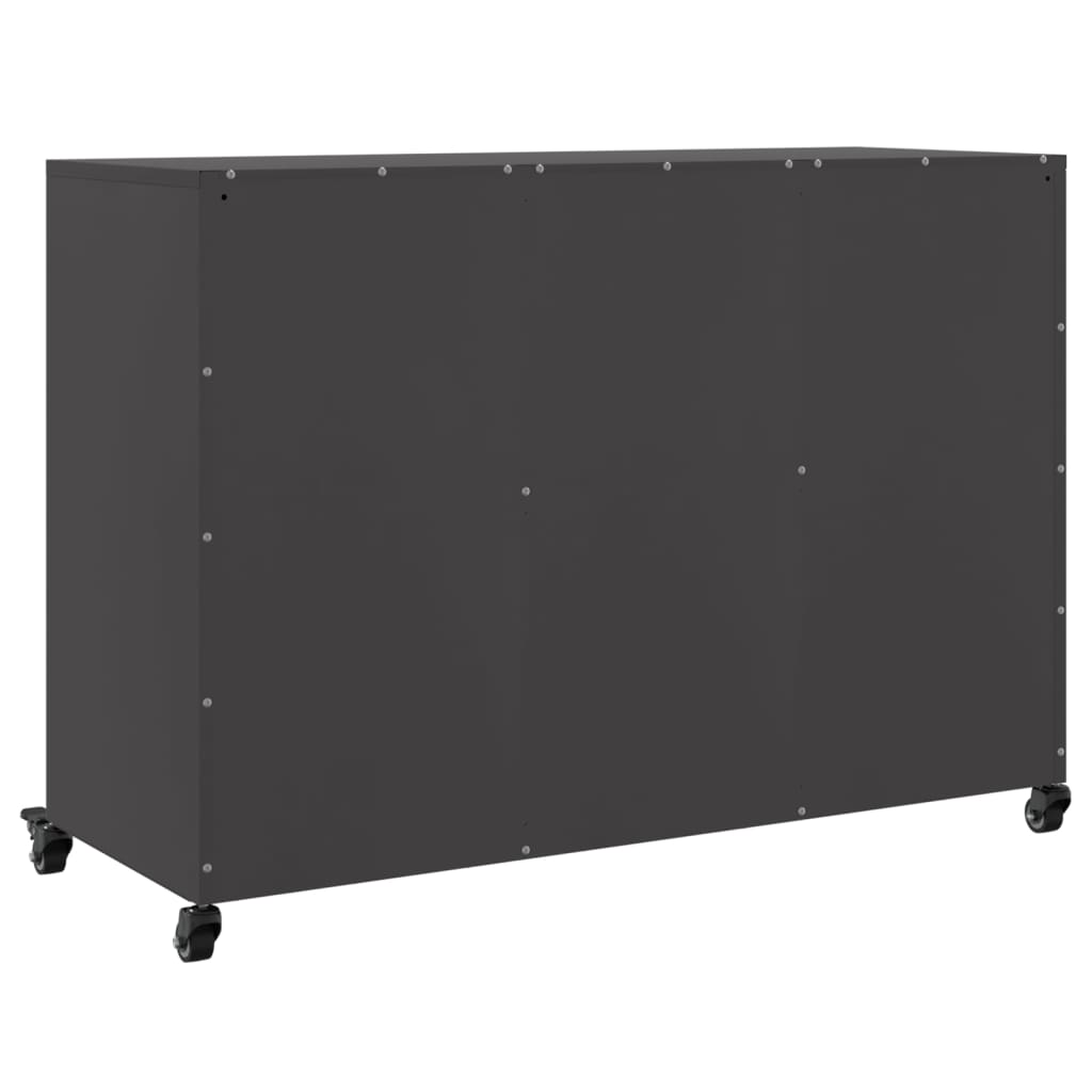 Sideboard Black 100.5x39x72 cm Steel