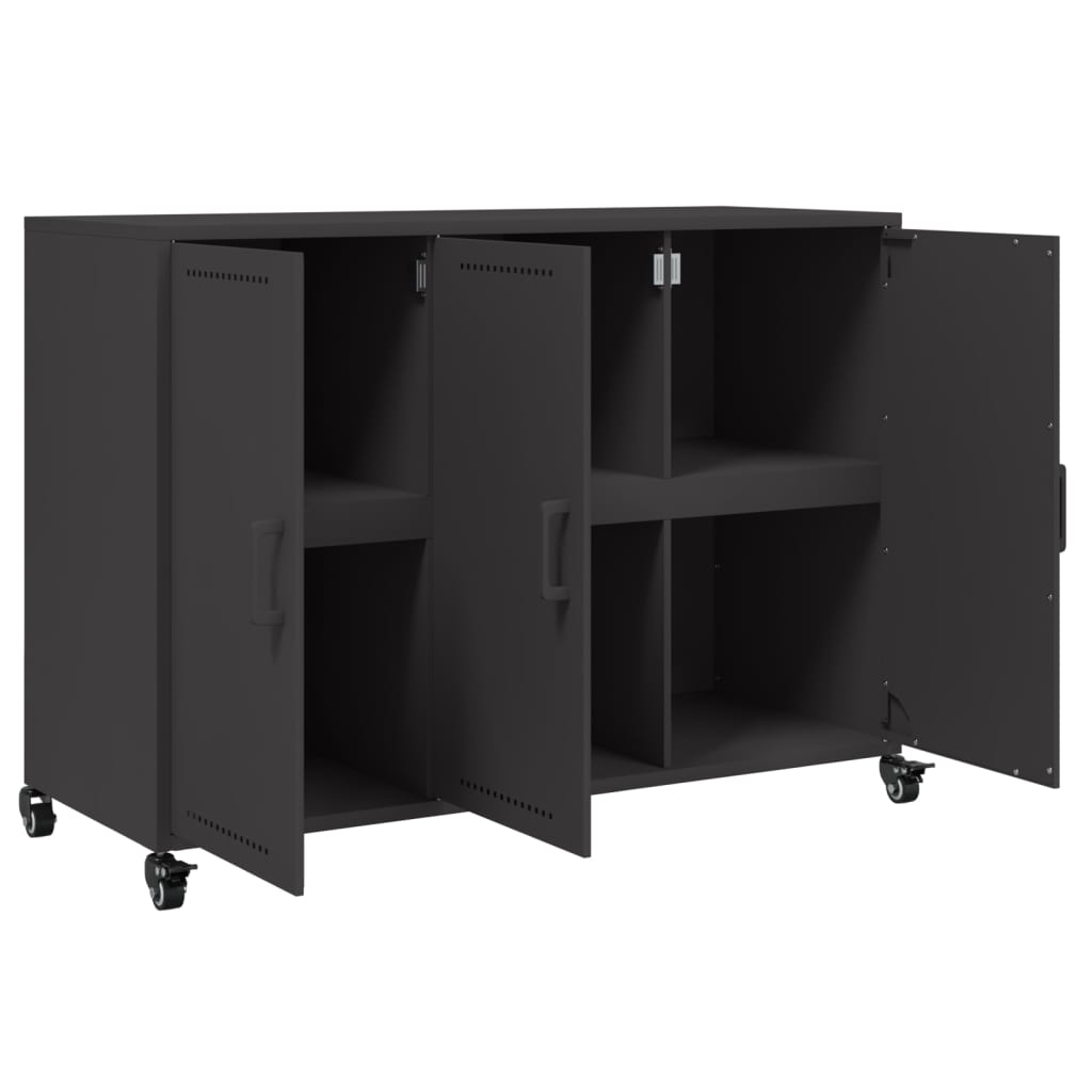 Sideboard Black 100.5x39x72 cm Steel
