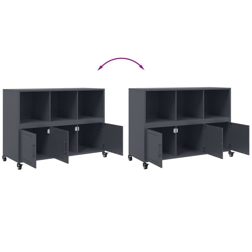 Sideboard Anthracite 100.5x39x72 cm Steel