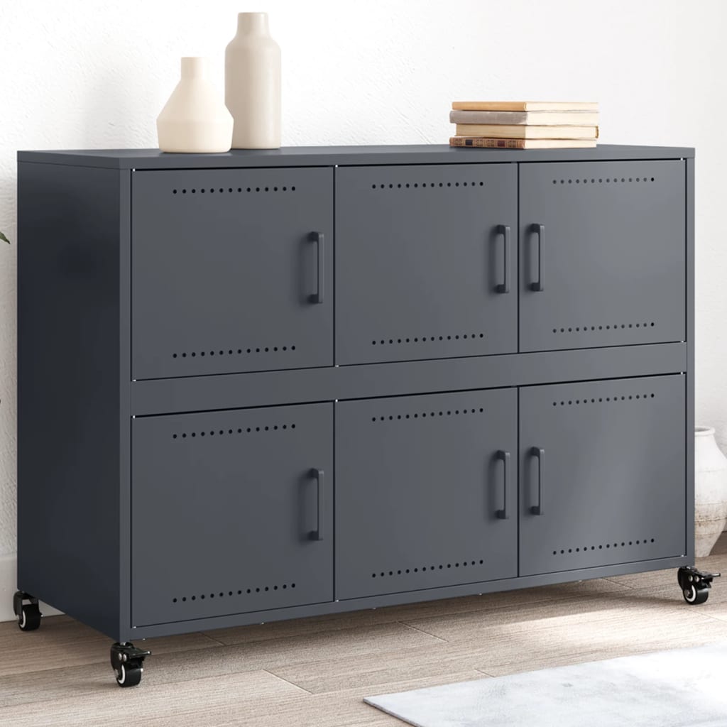 Sideboard Anthracite 100.5x39x72 cm Steel