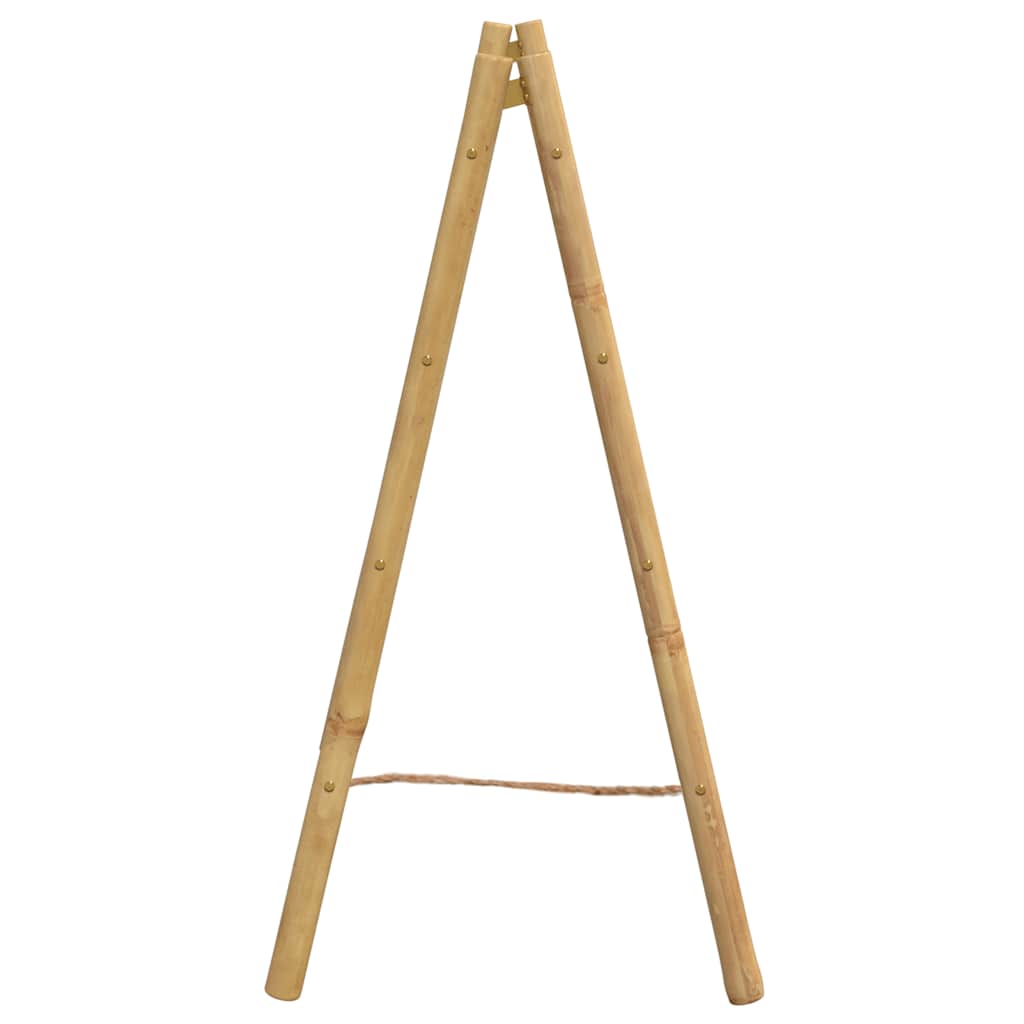 Double Towel Ladder with 4 Rungs 90x50x100 cm Bamboo