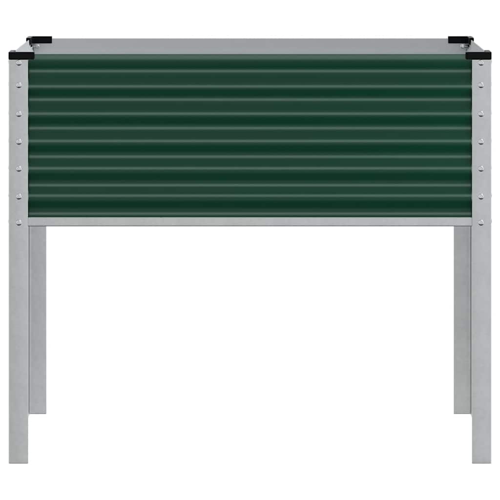 Garden Planter Green 100x45x90 cm Steel
