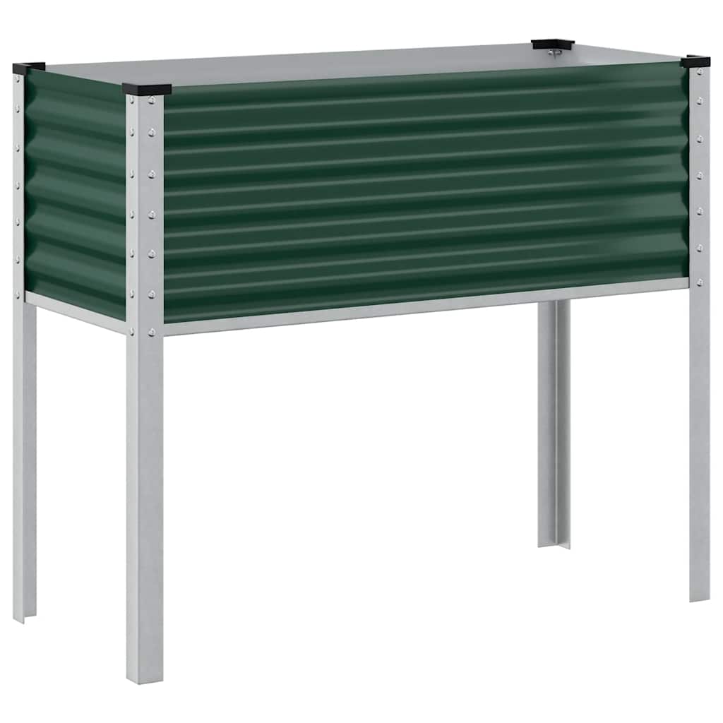 Garden Planter Green 100x45x90 cm Steel
