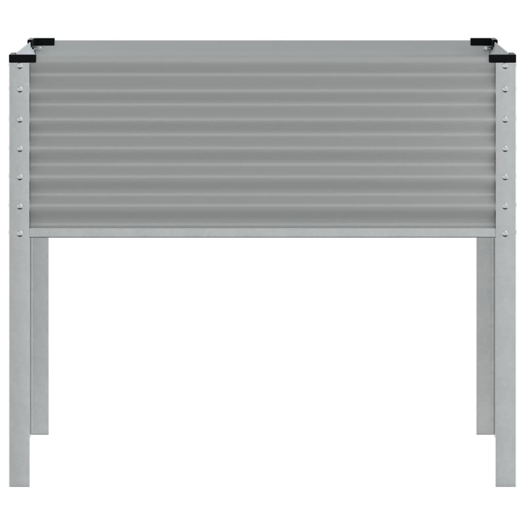 Garden Planter Grey 100x45x90 cm Steel