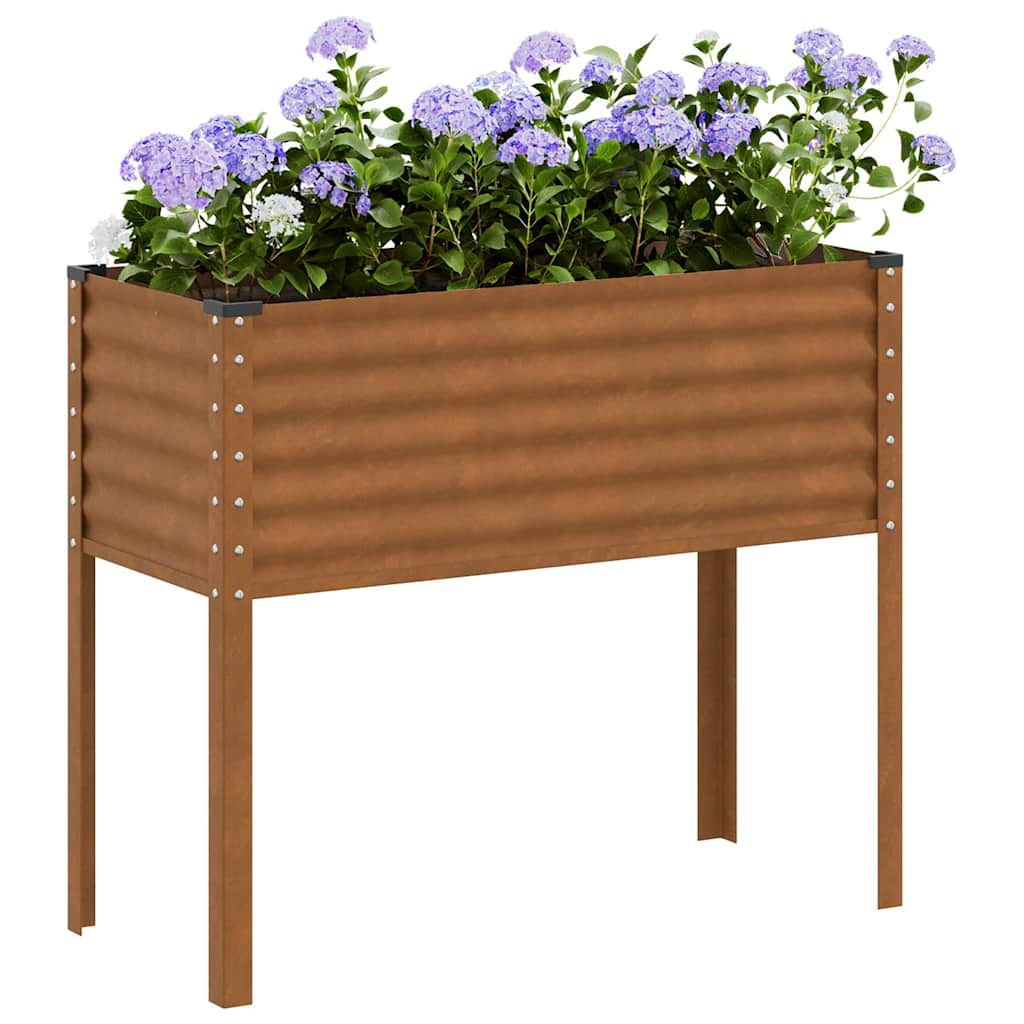 Garden Planter 100x45x90 cm Weathering Steel