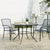 Patio Table Round Anthracite Ø110x72.5 cm Powder-coated Steel