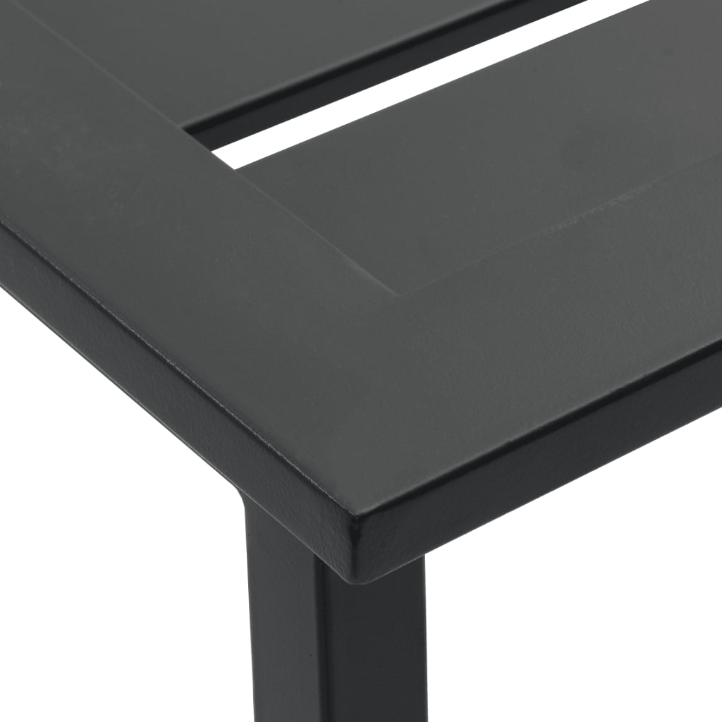 Bar Stools 2 pcs Black 38x38x80 cm Powder-coated Steel