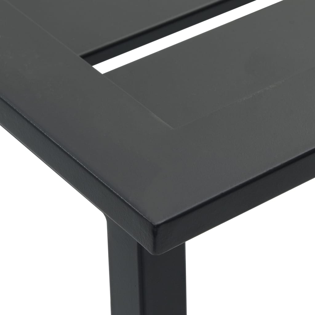 Bar Stools 4 pcs Black 38x38x80 cm Powder-coated Steel
