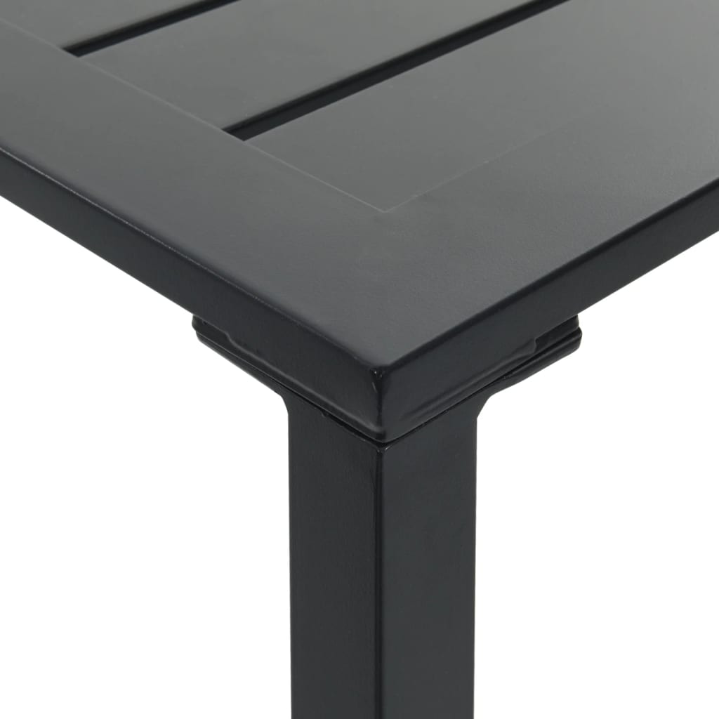 Bar Table Black 50x50x110 cm Powder-coated Steel