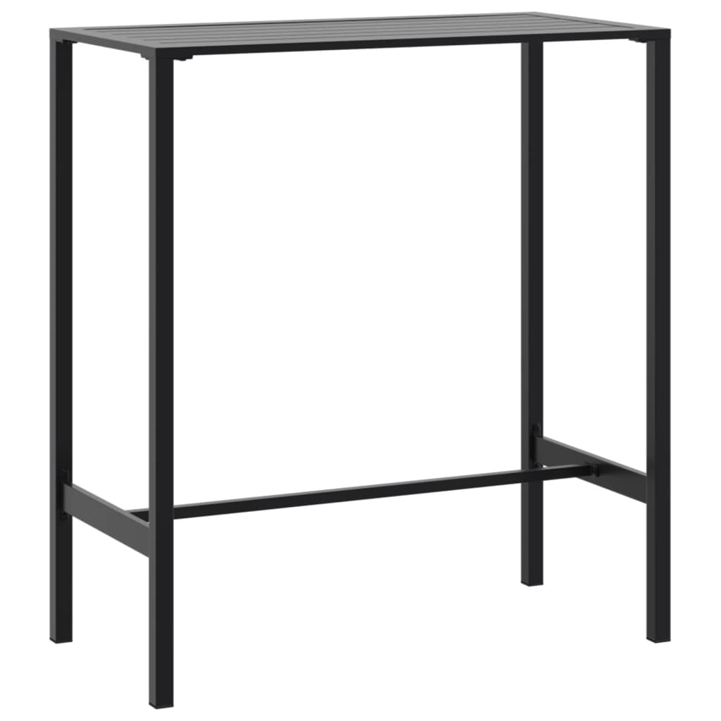 Bar Table Black 100x50x110 cm Powder-coated Steel