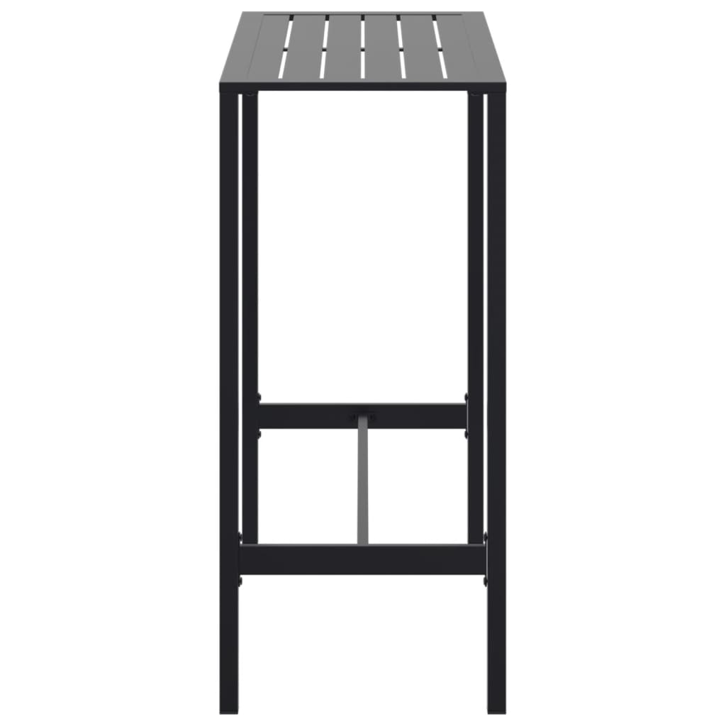 Bar Table Black 100x50x110 cm Powder-coated Steel