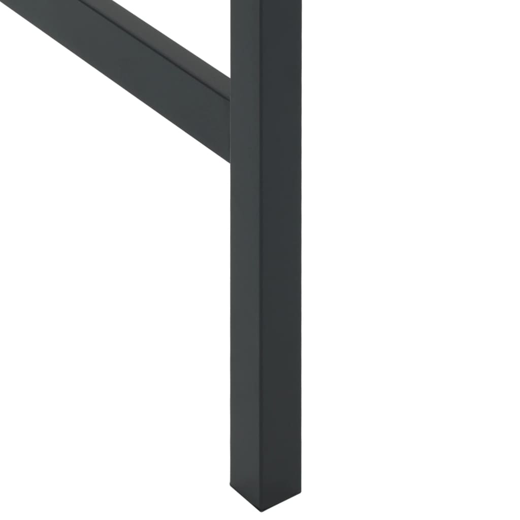 Bar Table Black 100x50x110 cm Powder-coated Steel