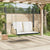 Swing Bench with Cushions 105x58x38 cm Poly Rattan and Steel